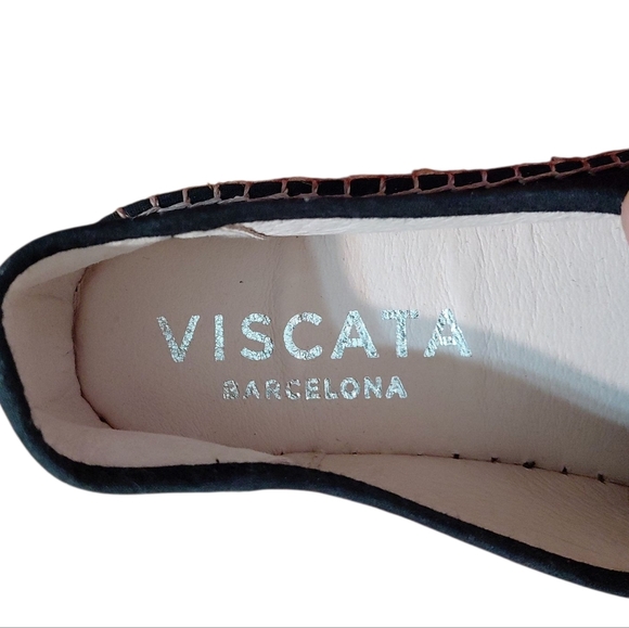 NEW VISCATA Barcelona Black Platform Canvas Espadrilles Womem's size 9.5 - Picture 10 of 10